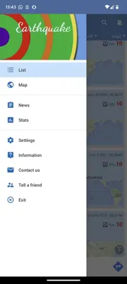 Earthquake android App screenshot 9